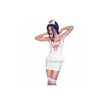 Chilirose - Cr 4160 Disfraz Enfermera Top & Falda L/Xl | Vybes.it