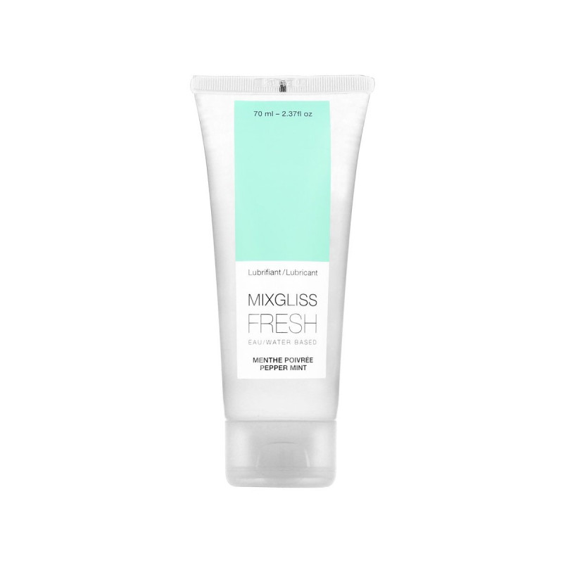 MIXGLISS - WATER BASED LUBRICANT EFFECT COLD MINT FLAVOR 70 ML - Cold…