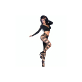 Chilirose - Cr 3654 Top & Leggins Negro S/M | Vybes.it
