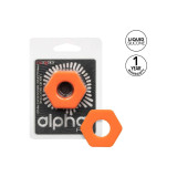 CALEXOTICS - ALPHA PROLONG SEXAGON RING ORANGE - Cockrings without vi…