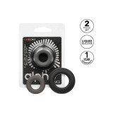 CALEXOTICS - ALPHA PROLONG SET MIT 2 RINGEN GRAU - Cockringe ohne Vib…