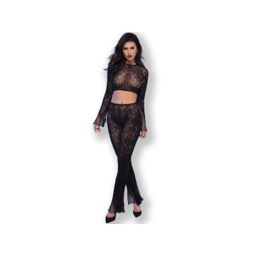 Chilirose - Cr 4648 Top & Pantalon Negro S/L | Vybes.it