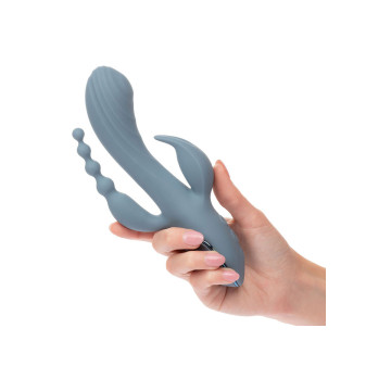Calexotics - Vibratore Triple Ecstasy Grigio | Vybes.it