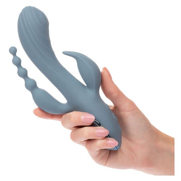 CALEXOTICS - VIBRATORE TRIPLE ECSTASY GRIGIO