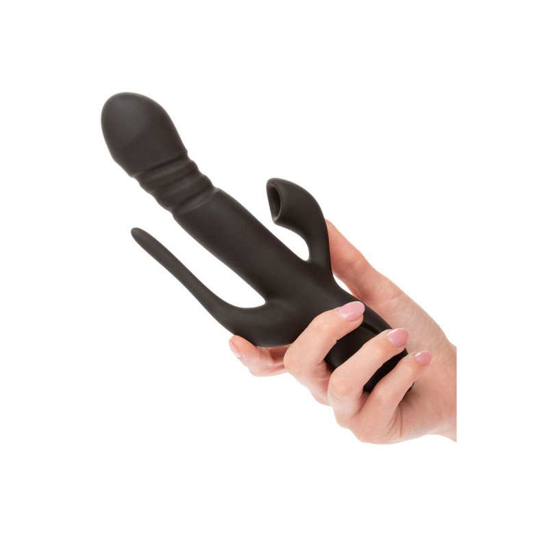Calexotics - Vibrador Triple Euphoria Negro | Vybes.it