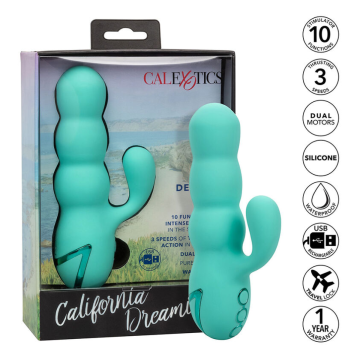 CALEXOTICS - DEL MAR DIVA VIBRATOR RABBIR AQUA GRÜN VON CALIFORNIA DREAMING