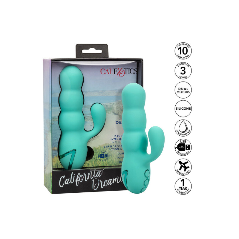 Calexotics - Vibrateur Del Mar Diva Rabbir Aqua Green Par