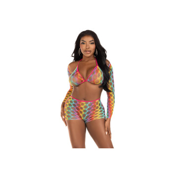 Leg Avenue - Set Tres Piezas Multicolor | Vybes.it