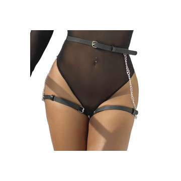 Subblime - Arnés Forma Cinturon Cuero Negro Talla Única | Vybes.it