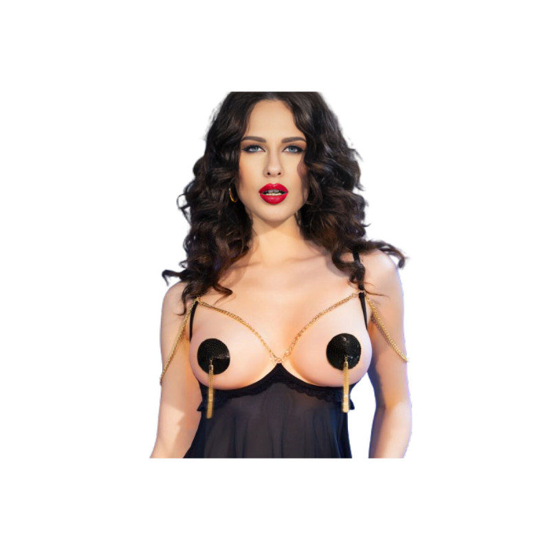 CHILIROSE - CR 4714 COPRI CAPEZZOLI NERO - CHILIROSE ACCESORIES - Fod…