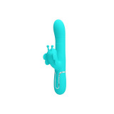 Pretty Love - Vibrador Rabbit Multifunción 4 En 1 Mariposa Verde