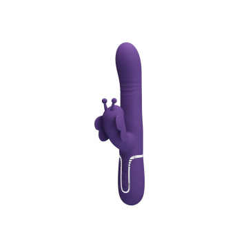 Pretty Love - Vibrador Rabbit Multifunción 4 En 1 Mariposa Morado |