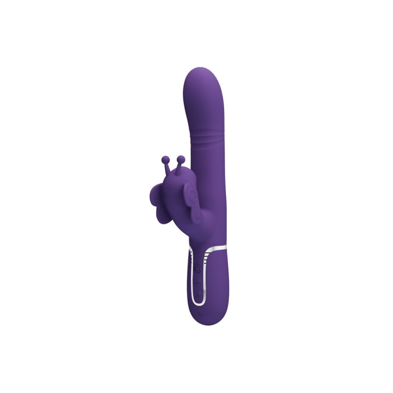 Pretty Love - Vibrador Rabbit Multifunción 4 En 1 Mariposa Morado |