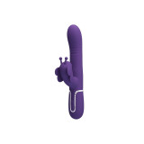 Pretty Love - Vibrador Rabbit Multifunción 4 En 1 Mariposa Morado |