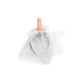 DIABLO PICANTE - WHITE BRIDAL VEIL WITH PENIS - Headbands