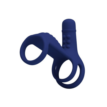 Pretty Love - Elish Anillo Vibrador Con Extensión Azul | Vybes.it