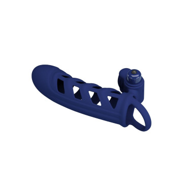 Pretty Love - Altaf Anillo Vibrador Con Funda De Silicona Azul |