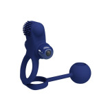 Pretty Love - Remington Doble Anillo Vibrador Con Plug Azul |