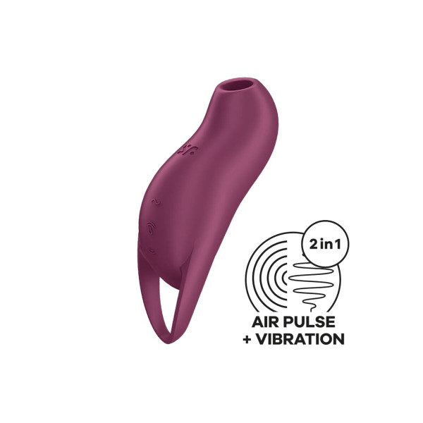 SATISFYER - POCKET PRO 1 ESTIMULADOR CLÍTORIS GRANATE