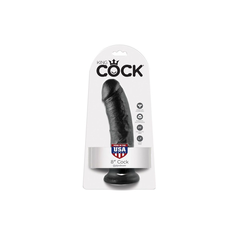 King Cock - 8 Dildo Nero 20.3 Cm | Vybes.it