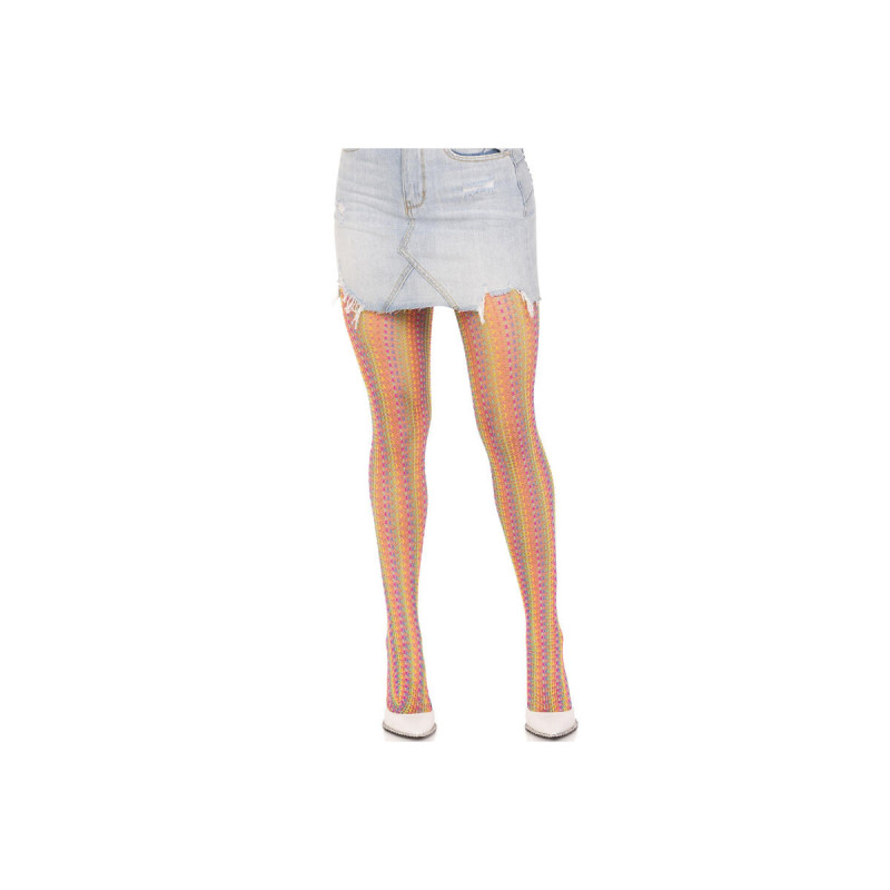 Leg Avenue - Mehrfarbige Häkelstrümpfe | Vybes.it