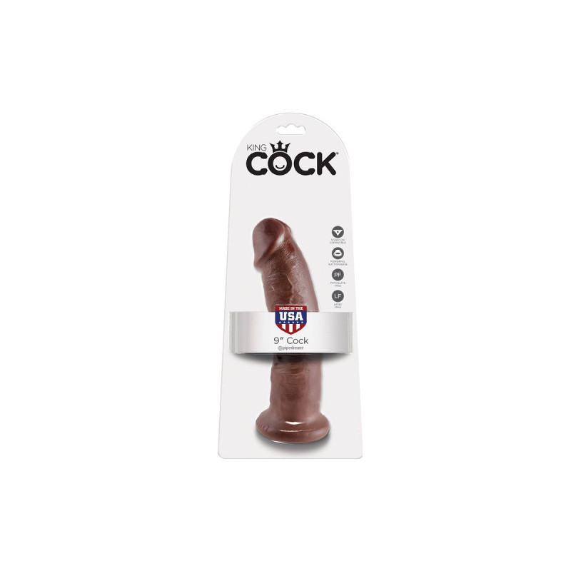 King Cock - 9 Dildo Marrone 22.9 Cm | Vybes.it