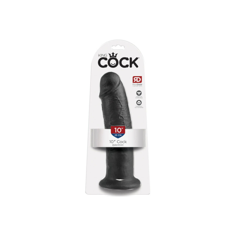 King Cock - Pene Negro 25 Cm | Vybes.it