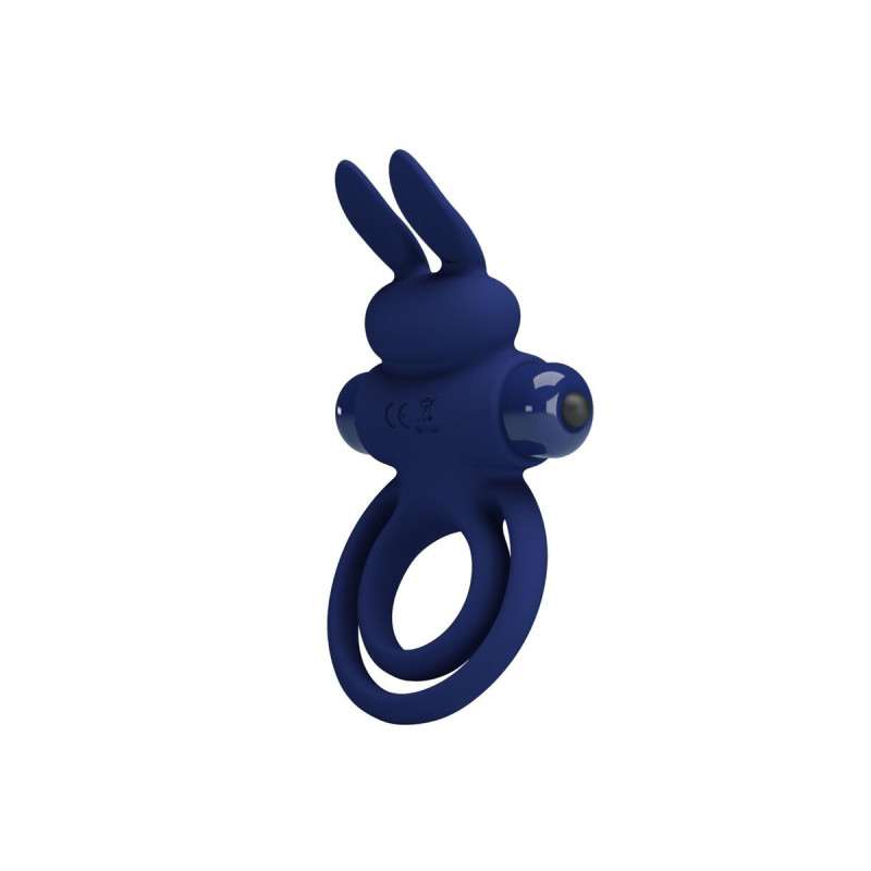 Pretty Love - Darey Doble Anillo Vibrador Rabbit Azul | Vybes.it