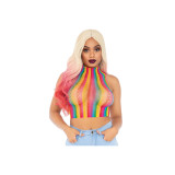 LEG AVENUE - TOP DE REJILLA MULTICOLOR