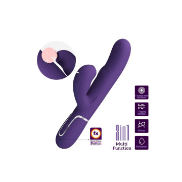 Pretty Love - Perlita Vibrador Punto G 3 En 1 Multifunción Morado |