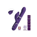 Pretty Love - Zalin Vibrador Rabbit Perlas 4 En 1 Morado | Vybes.it