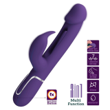PRETTY LOVE - KAMPAS VIBRADOR RABBIT 3 EN 1 MULTIFUNCIÓN CON LENGUA VIOLETA