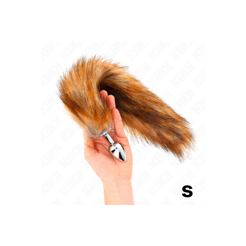 KINK - ANAL PLUG SIZE S 7 X 3 CM WITH SYNTHETIC TAIL 40 CM BROWN - KI…