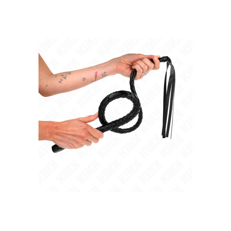 KINK - LANGE PEITSCHE MIT PERLEN 110 CM - KINK IMPACT & TOUCH - BDSM-…