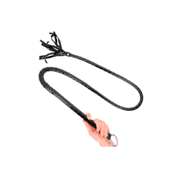 KINK - LONG SHINY PVC WHIP 138 CM - KINK IMPACT & TOUCH - BDSM whips