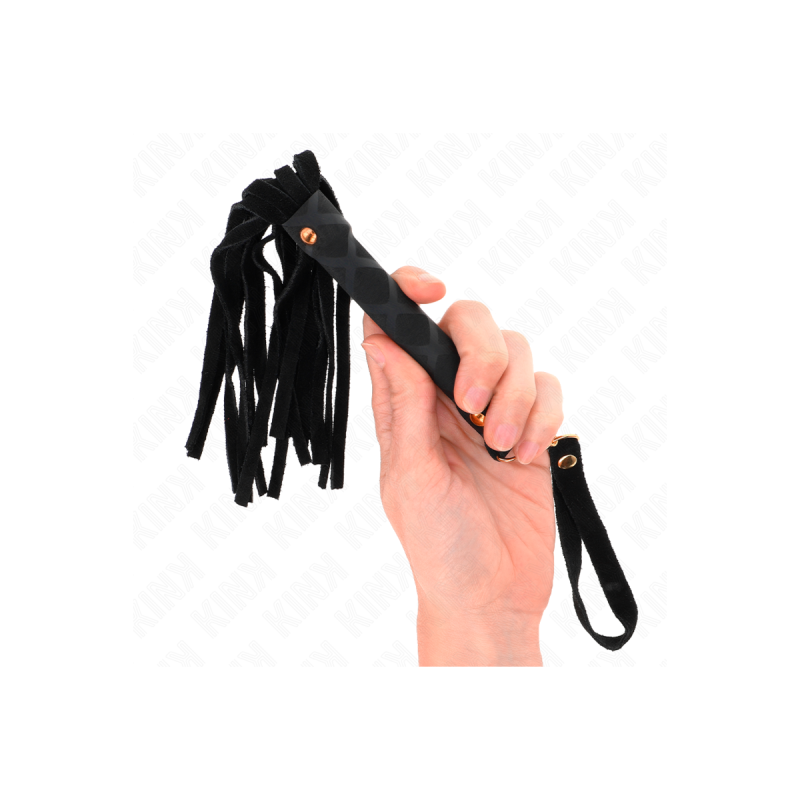 KINK - MINI FRUSTA IN CAMOSCIO NERO 30 CM - KINK IMPACT & TOUCH - Fru…
