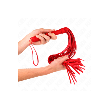 KINK - RED SOFT PVC WHIP 70 CM - KINK IMPACT & TOUCH - BDSM whips