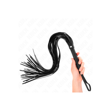 KINK - BLACK SOFT PVC WHIP 70 CM - KINK IMPACT & TOUCH - BDSM whips