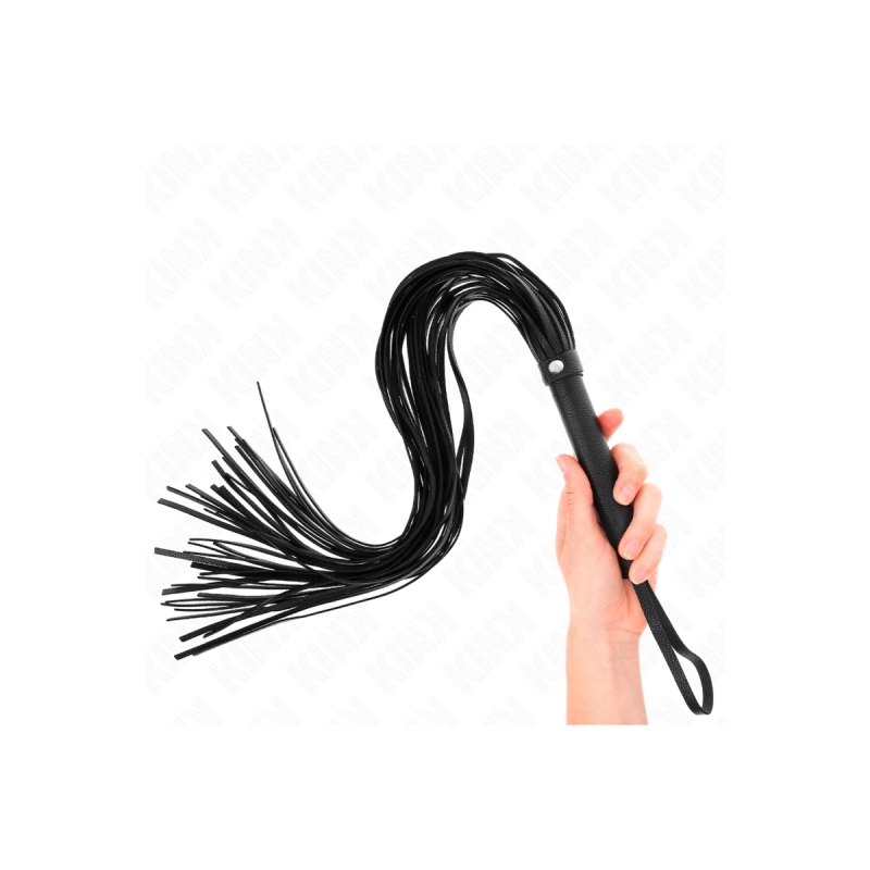 KINK - BLACK SOFT PVC WHIP 70 CM - KINK IMPACT & TOUCH - BDSM whips