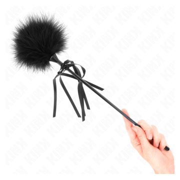 KINK - PLUMES CHACOUILLÉES AVEC NŒUD 35 CM