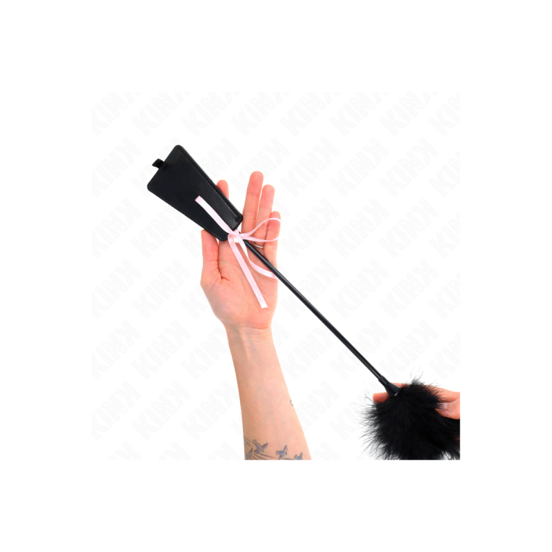 KINK - PIUME TICKLE CON FIOCCO NASTRO ROSA 49 CM - KINK IMPACT & TOUCH