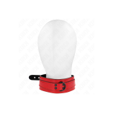 KINK - COLLIER AJUSTABLE ROUGE VIN 37,5-49,5 CM X 5 CM - KINK COLLAR…