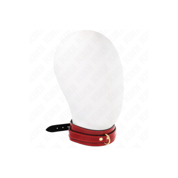 KINK - WEINROTE VERSTELLBARE HALSKETTE MIT GOLDENEN DETAILS 29-42,5 C…