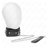 KINK - COLLAR CON CORREA 65 CM CON RESTRICCIONES NEGRO AJUSTABLE 36-42 CM X 5.5 CM