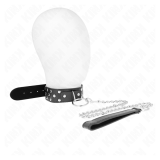 KINK - COLLAR CON CORREA 65 CM REMACHE ANILLA NEGRO AJUSTABLE 36-50 CM X 3.8 CM