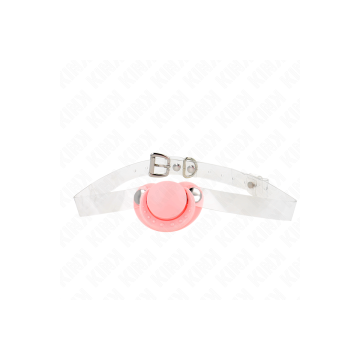KINK - BAVAGLIO A FORMA DI CIUCCIO ROSA 5.5 x 4 CM REGOLABILE 43-60 C…