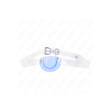 KINK - BAVAGLIO A FORMA DI CIUCCIO AZZURRO 5.5 x 4 CM REGOLABILE 43-6…