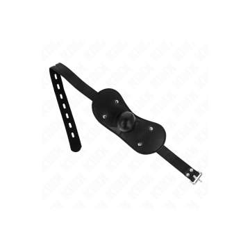 KINK - MASQUE BOUCLES BALL GAG AVEC SERRURE RÉGLABLE 42-60 CM - KINK…