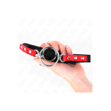 KINK - GAG WITH MULTIPLE O-RINGS 4 / 4.8 CM RED 38 X 56 CM - KINK COL…