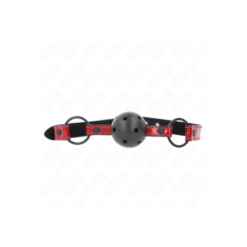 KINK - SHINY LEATHERETTE BALL 4.5 CM GAG 63.5 X 2 CM ADJUSTABLE 41 X…